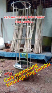 Turus Penyangga Tanaman/Turus Bambu Melingkar/Ajir Lingkaran Ring Bambu