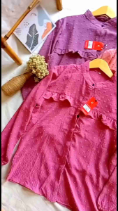 BLOUSE 3C BLOUSE WANITA CRINGKLE KEMEJA PEREMPUAN Blus