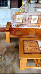 Kursi tamu minimalis bola kayu jati terlaris