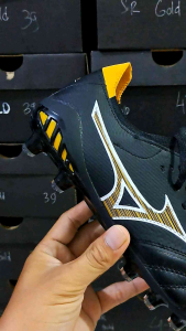 SEPATU BOLA MIZUNO NEO 3 BETA BLACK GOLD FG