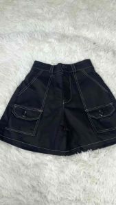 กางเกงขาสั้น ทรงช่าง (วินเทจ) ฟรีไซส์ เอวสม็อค