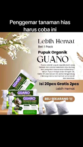 Pupuk Anggrek Organik Guano 1 Pack Isi 20 Suchet