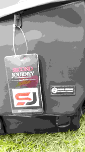 Tas Ransel Pria Wanita Tas Laptop Backpack SECOND JOURNEY  Tas Distro Tas Punggung Waterproof Tahan Air Hitam