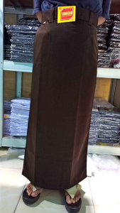 ROK SPAN SERAGAM SEKOLAH BELAH BELAKANG COKELAT PRAMUKA HITAM KERJA