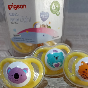 Pigeon Empeng Silikon Step 2 Bayi 6-8 Bulan & Penyapih Bayi Karakter Lucu