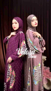 BEST PRICE// VELORA DRESS BY ALINE OFFICIAL// QISMA STORE