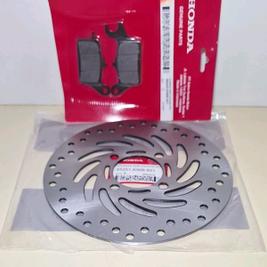 Piringan cakram depan kwb+kampas rem depan kwb honda blade new blade 110 revo absolute supra x125 fi