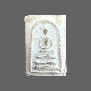 สมเด็จบางขุนพรหม พิมพ์ฐานคู่ เนื้อแก่ผงพุทธคุณ หลังตรายาง สวยมาก #4787