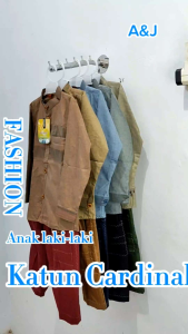 SETELAN KOKO MUSLIM CARDINAL LENGAN PANJANG ANAK USIA 3-13 TAHUN BY A&J