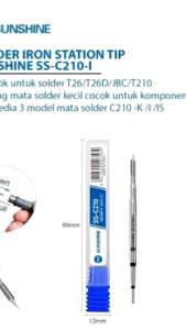 TOOLS SOLDER IRON STATION TIP SUNSHINE SS-210-K (PISAU) / SS-C210-I (LURUS)