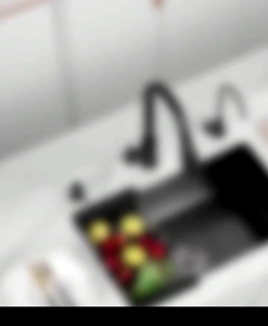 Sink Bawah Hitam 6045 JKM Lengkap dengan Krana