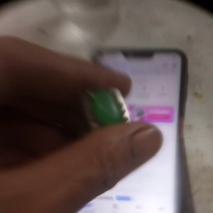 batu cincin jambrud daun asli warisan cuma koleksi