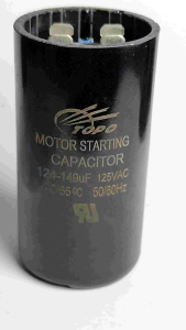 Topo starting capacitor 124-149uf 125v | KLG water pump parts