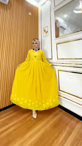 Gamis Bordil Atas Bawa: Desain Modern & Nyaman