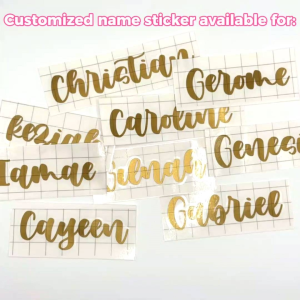 Customized name vinyl sticker (For souvenir helmet motorcycle car tumbler phone laptop etc.)