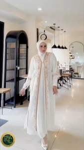 Gamis inner outer 2 in 1 super mewah