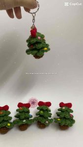| Merry Christmas | Móc khoá cây thông mini quà tặng giáng sinh handmade by Linzz
