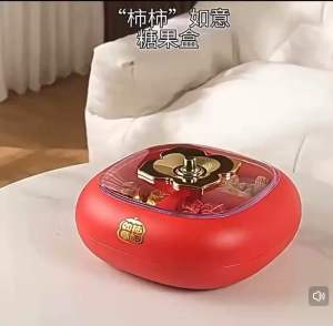 Readystock现货🇲🇾 乔迁新居婚礼新年双层8格式干果盘水果盘新款糖果盒客厅家用零食坚果收纳盒点心盘double layer 8 partition Candy dry fruit Storage box