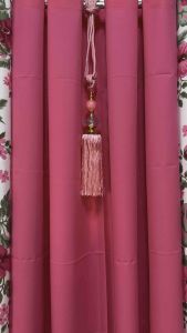 Curtain Printed Gumamela Design with Ring Holes