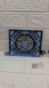 Set Tutup Radiator dan Fan CVT Spinner Motif Sabit PNP Nmax Old Warna Biru