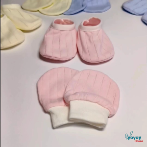 YOYOY Newborn baby mittens and booties cotton glove socks sarung kaki tangan bayi yoyoy house