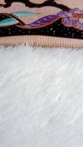 SATUSET KEBAYA MODERN SEMI ITALY WARNA LILAC ROKWIRON TEPI DEPAN