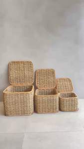 Rattan Basket with cover
