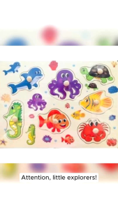 FS 597 Sea Animals Peg Puzzle Educational Toy