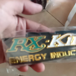 Emblem RX King Warna Hijau Sepasang Kanan Kiri