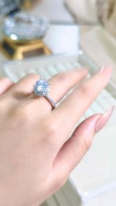Nhẫn nữ hột cao viền tròn gắn đá nhân tạo siêu sáng Kami trang sức sỉ N27