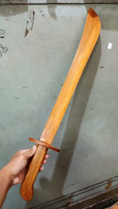 replika pedang golok panjang - pedang kayu alat latihan berpedang - pedang kayu 70 cm - mainan perang-perangan - alat latihan beladiri
