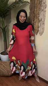 UP TO 3XL FAIZA PLUS SIZE MUSLIM DRESS PRINTED | RITCHROX RTW SHOP