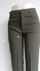READY STOCK High Waist Cotton Full Length Straight Pants for Women