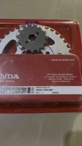 Gear Set + Rantai Honda Supra X 125 Lama Grand KEV-881 High Quality AHM