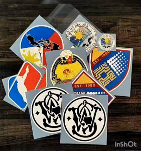 ama university 3M reflective printed laminated sticker for cars motorcyle gadgets laptop etc.
