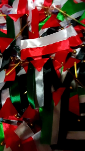 BENDERA PALESTINA TEMPEL KACA