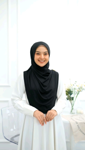 Hijab Instan Syiria Syari Non Ped Bergo Model Pasmina Size L