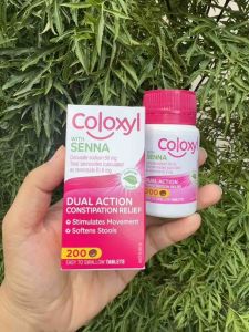 Viên uống hỗ trợ giảm táo bón Coloxyl With Senna lọ 200V