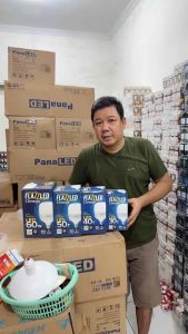 PAKET 4PCS Lampu LED Jumbo FlazzLED Omega 50W 60W Bohlam Cahaya Putih Capsule Bergaransi 1 Tahun SNI