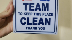 Signage PVC better than laminated available A4 A5 and A6