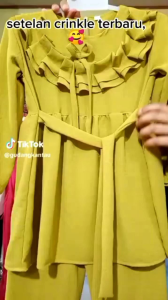 Setelan Anak Perempuan Crinkle Airflow Premium Terbaru Kekinian Viral 2023