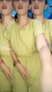 AA blouse pants terno challis fabric with  side pocket