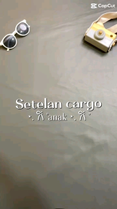 FK-Celana Cargo Panjang Anak Perempuan Joger Untuk Anak 1-13 Tahun Hitam