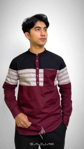 SAJUAK - Koko Lengan Panjang Variasi Salur Garis