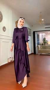 clemira dress (READY STOK) silk dress satin dress kondangan outfit kondangan malay gamis mermaid dress serut silk jusi dress bridermaid lamaran gaun serut jusi andini dress / COD