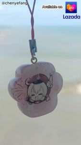 Genshin Impact Klee Cat paw Keychain Red