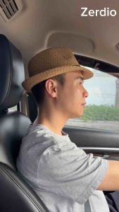 Mũ phớt Nón cao bồi Fedora đan thắt da cực chất cho nam và nữ