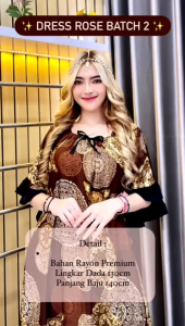 TERBARU DRESS ROSE BY RATU