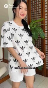 BỘ THUN NỮ COTTON CAO CẤP - HỌA TIẾT THỜI TRANG - MỀM MỊN KHÔNG NHÀU