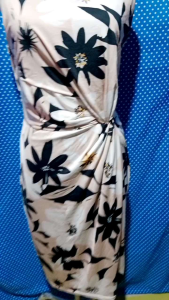 MIDI DRESS GAUN PESTA BODYCON PUTIH(FIFILLES) 300
